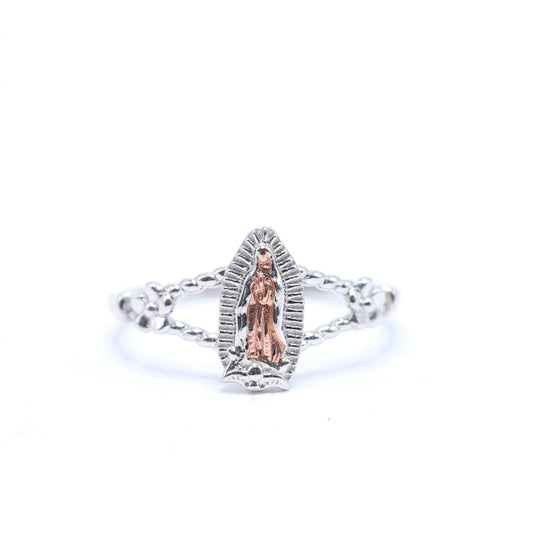 925 SILVER VIRGENCITA RING - 2 TONE