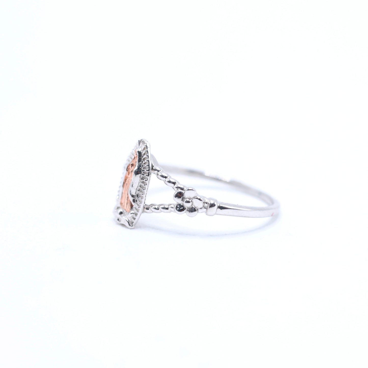 925 SILVER VIRGENCITA RING - 2 TONE