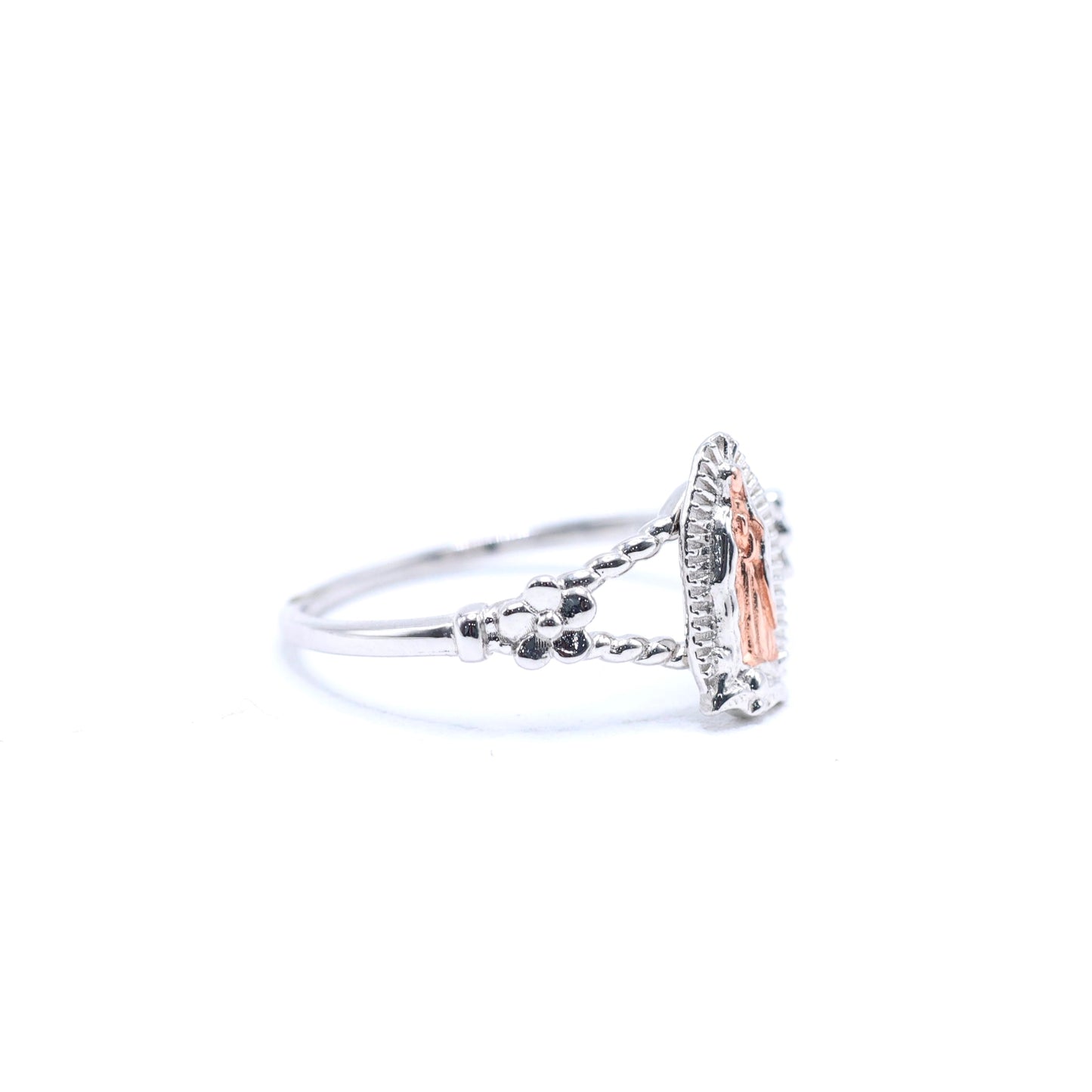 925 SILVER VIRGENCITA RING - 2 TONE