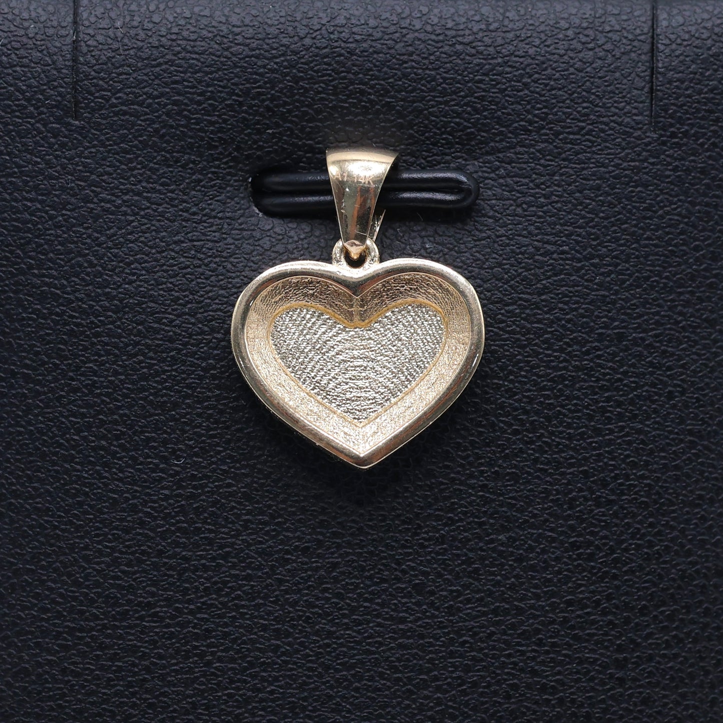 14KT GOLD GREEK HEART PENDANT SOLID - FREE LASER ENGRAVING