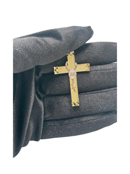 14K GOLD  JHS CROSS