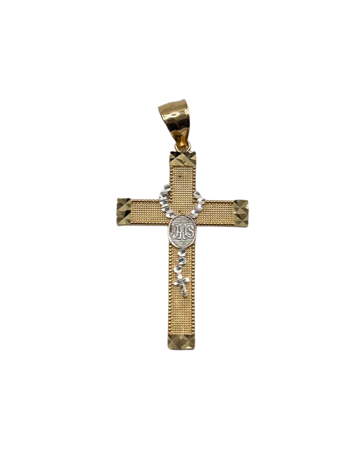 14K GOLD  JHS CROSS