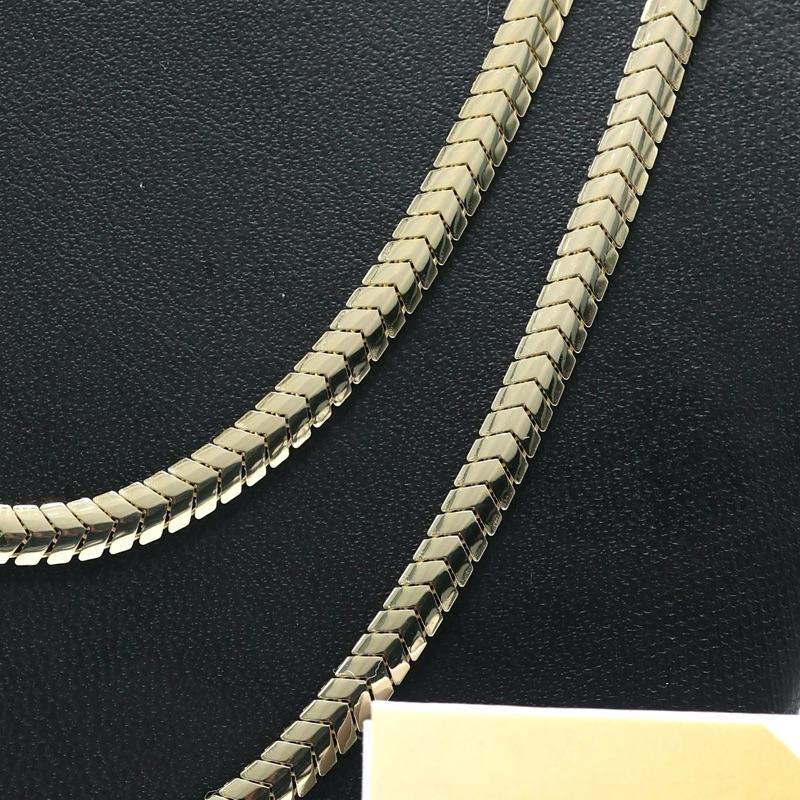 14KT GOLD MONAACO CHAIN MERM NECKLACE CERTIFIED - 4MM PAVE LOCK